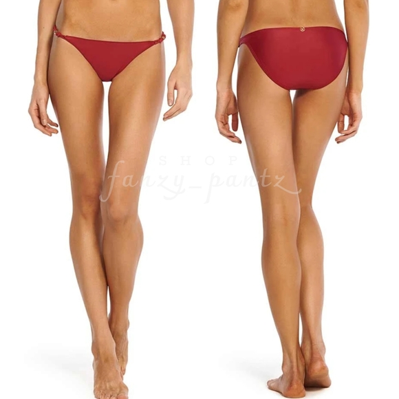 Vix Other - NEW VIX Balloon Bikini Bottom Cord Divino Red Gold